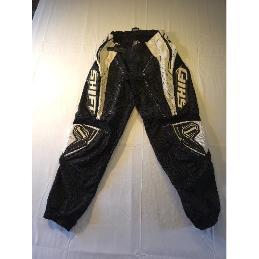 Mx Motocross Motorcycle Pants Shift Black and White Adjustable Mens 28